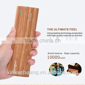 Guoguo 2016 New Design Wood Dual Usb Battery Pack Travel 12000mAh Power Bank for Iphone7 thumbnail-2