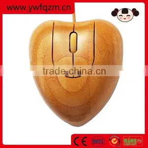 Heart Shaped Bamboo Key Mouse Manufacture Mini Mouse thumbnail-1