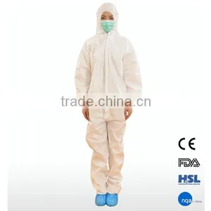 2015 New Products Waterproof YELLOW Disposable Coverall With Hood thumbnail-5