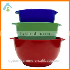 Custom Red Melamine Mixing Bowls Set thumbnail-3