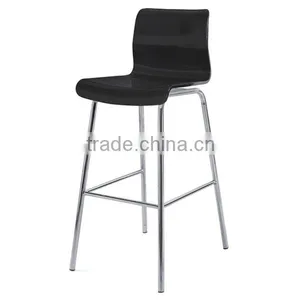 Hot Sale Modern Natural Ply-Wood Colorful Bar Stools With Simple Design thumbnail-3