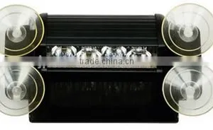 4 LED White/Amber Warning Strobe Light/Car Interior Window Dash Light/Security Tow Dash LightBar LTDG312-1 thumbnail-2