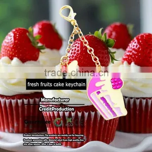 NEW Sweet Yummy Ice Cream Candy Cupcake Puff Cake Colourful Keychain thumbnail-1