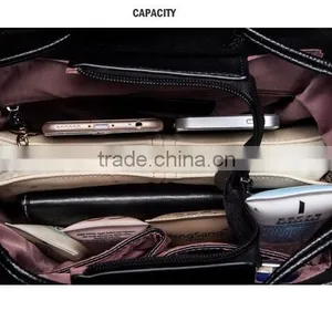 Wholesale Fashion Custom Women High School Leather Backpack thumbnail-4