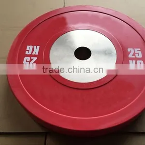 10KG Green Colour Competition Weightlifting Bumper Plates thumbnail-3