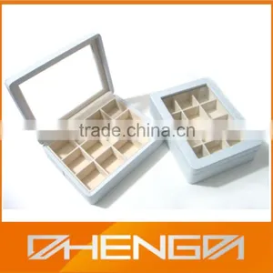 High Quality Customized Made in China Cufflink Display Box Wood thumbnail-2