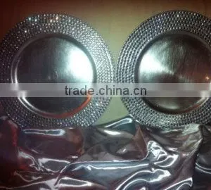 Excellent Big Beads Gold Beaded Glass Charger Plates For Weddings thumbnail-1