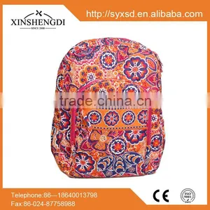 Good Price Cotton Colorful Quilted Trendy Backpack Without Zipper thumbnail-4