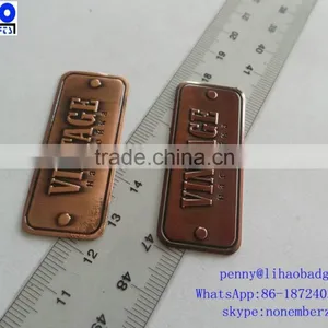 Metal Labels,Custom Design Sticker Self Adhesive Brand Metal Logo Labels thumbnail-1