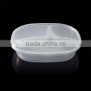 High Quality Plastic Take-away Food Container 3-compartment 1000ml thumbnail-1