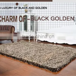 2016 Hot Sale Black Golden Thinker Shaggy Carpet Carpet Underlay Hotel Carpet thumbnail-2
