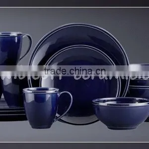 Colorful Glazed 30pcs Ceramic Dinner Service Sets thumbnail-1