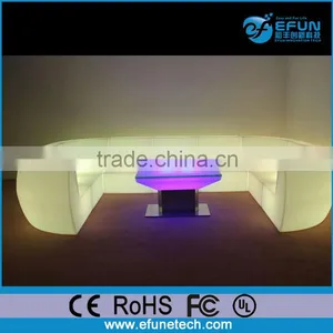 Modern Design Led Furniture Sofa Seat,smooth Comfortable Color Changing Light up Sectional Sofa thumbnail-1