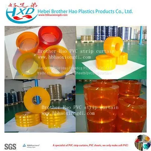 Colorful Flexible Transparent Plastic Strip Curtain Doors thumbnail-1