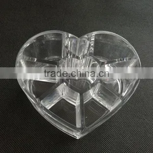 Wholesale Heart Shape Acrylic Cosmetic Storage Box thumbnail-2