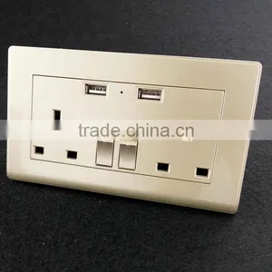 Electric Socket With Usb Port Plug Usb Wall Socket uk Plug Outlets thumbnail-1