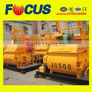 Good Quality Js500 Twin Shaft Compulsory Electric Concrete Mixer thumbnail-2