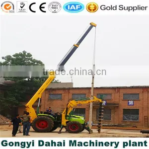 Electric Pole Erecting Crane & Digging Hole From DAHAI Factory thumbnail-1