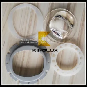 150*130 Degree Wide Beam Optical Led Glass Lens 92mm Cxb3590 for Led Tunnel Lights thumbnail-1