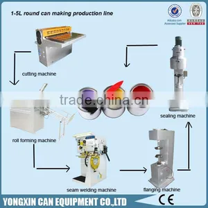 Chemical Using Tinplate Can Body Making Machine/Paint Oil Chemical Can Making Machine/10-20L Round Chemical Cylindrical Can thumbnail-4