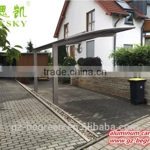 White Metal Frame 2 Car Garage With Polycarbonate Sheet thumbnail-3