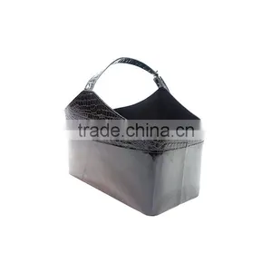 Hot Sale PU Leather Magazine Holder With Handle thumbnail-2