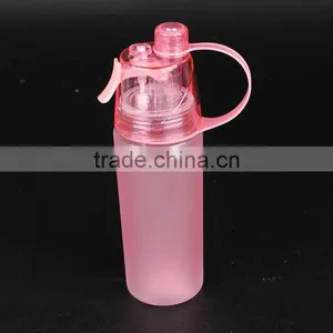Plastic Sport Water Bottle With Straw and Spray thumbnail-1