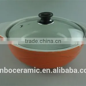 Ceramic Pots for Cooking Color Glazed With Glass Lid Cooking Pot Sets thumbnail-5