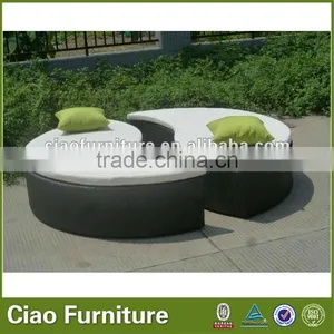 HOT SELL OUTDOOR GARDEN SUN BED RATTAN FURNITURE DAYBED thumbnail-2