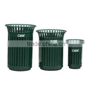 Arlau Outdoor Park Metal Bin Steel With Outdoor thumbnail-3