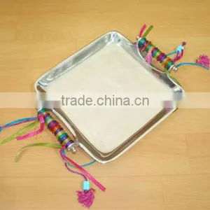 High Quality Metal Tray With Handles,Designer Metal Serving Trays,Serving Trays thumbnail-1