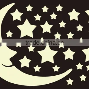 Glow in Dark Moon and Stars Wall Stickers thumbnail-1