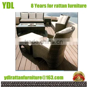 Youdeli Outdoor Rattan Sofa Chair Rattan Dining Table and Chair thumbnail-1