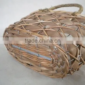 Hand Woven Straw Vintage Wicker Bags With Plastic Liner thumbnail-4