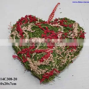 Moss and Grass Heart for Spring Decor thumbnail-1