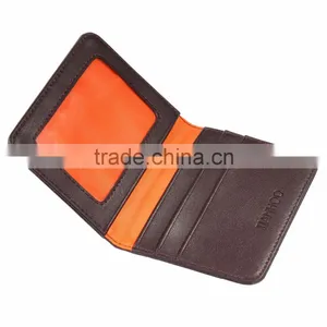 Colourful Promotional PU Leather Credit Card Holder With Clear ID Window thumbnail-1