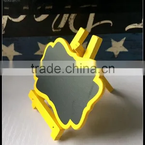 Wooden Mini Chalk Writing Wooden Blackboard With Stand thumbnail-1