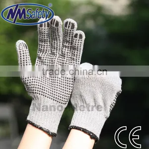 NMSAFETY PVC Dotted Cotton Knitted Working Gloves thumbnail-1