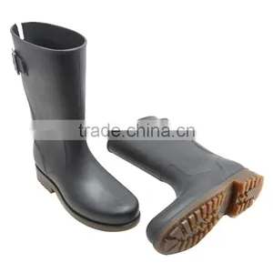 Custom Logo Waterproof Shiny Black Neoprene Rain Hunting Boots thumbnail-3