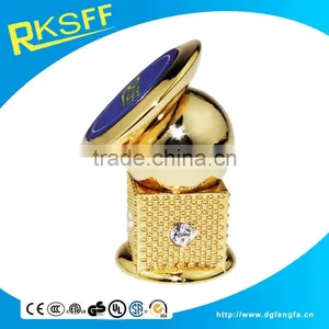 2016 Hot Sell Elegent High-end Golden Color With Diamond Phone Car Holder thumbnail-1