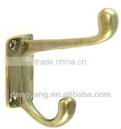 Antique Brass Double Hook thumbnail-1