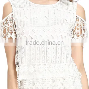 Domin Fashion Latest 2 Piece Style Fancy Lace Dress thumbnail-2