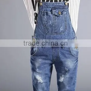 The New Spring and Summer Jumpsuits Han Edition Students Loose Denim Overalls/ Suspender Trousers/trousers With Braces thumbnail-4
