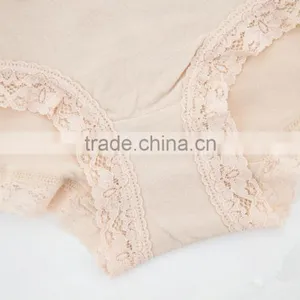 Cheapest Factory 95% Cotton 5% Spandex With Lace Custom Sexy Fancy Woman Underwear thumbnail-3