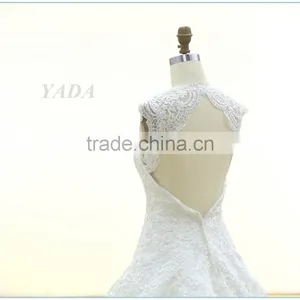 Backless Embroidery Lace Sweetheart Wedding Dress Bridal thumbnail-4