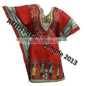 100% Viscose Print Medium VNeck Kaftan thumbnail-2