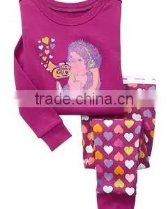 Lovely Children's Long Sleeve 2pcs Sleepwears Kids Pajamas Baby Cotton Nightgown thumbnail-1