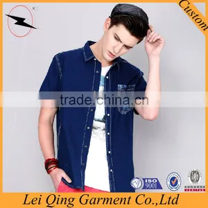 Denim Shirt Mens Jeans Button Up Denim Shirt thumbnail-2