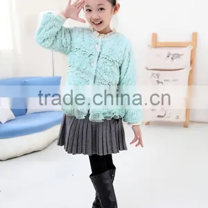 The Autumn and Winter of 2016 Explosion of Girls Princess Cotton Lace Imitation Fur Coat thumbnail-4