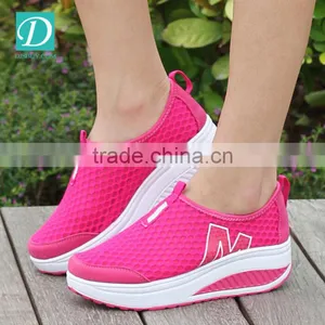 Height Increasing Summer Casual Shoes For Women Swing Wedges Shoes Breathable thumbnail-3